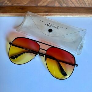Quay Australia x Desi Perkins Gradient Aviator Sunglasses
